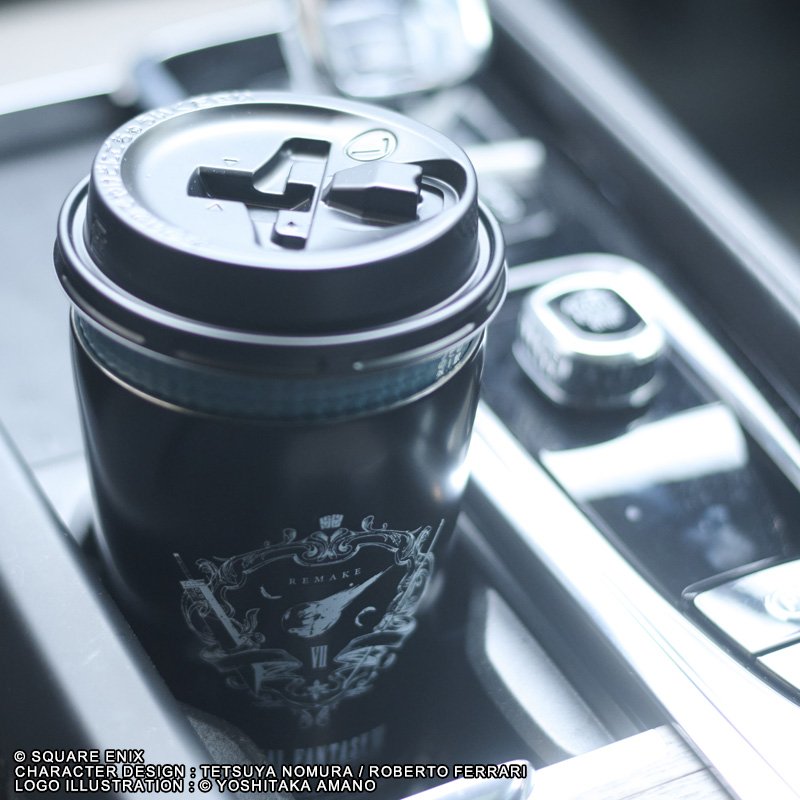 FINAL FANTASY Ⅶ REMAKE INTERGRADE CUP COFFEE TUMBLER BOOK BLACK