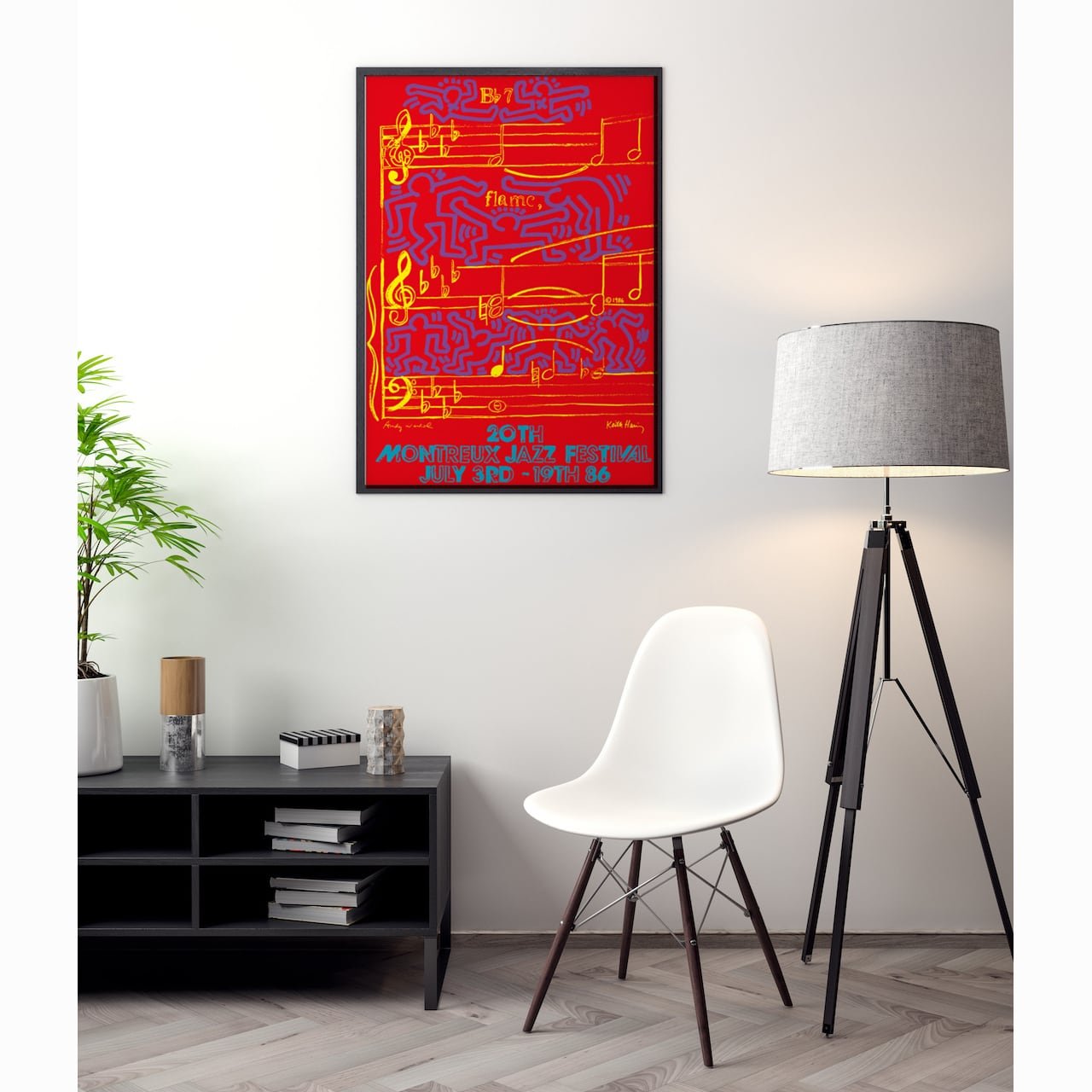 Keith Haring and Andy Warhol 