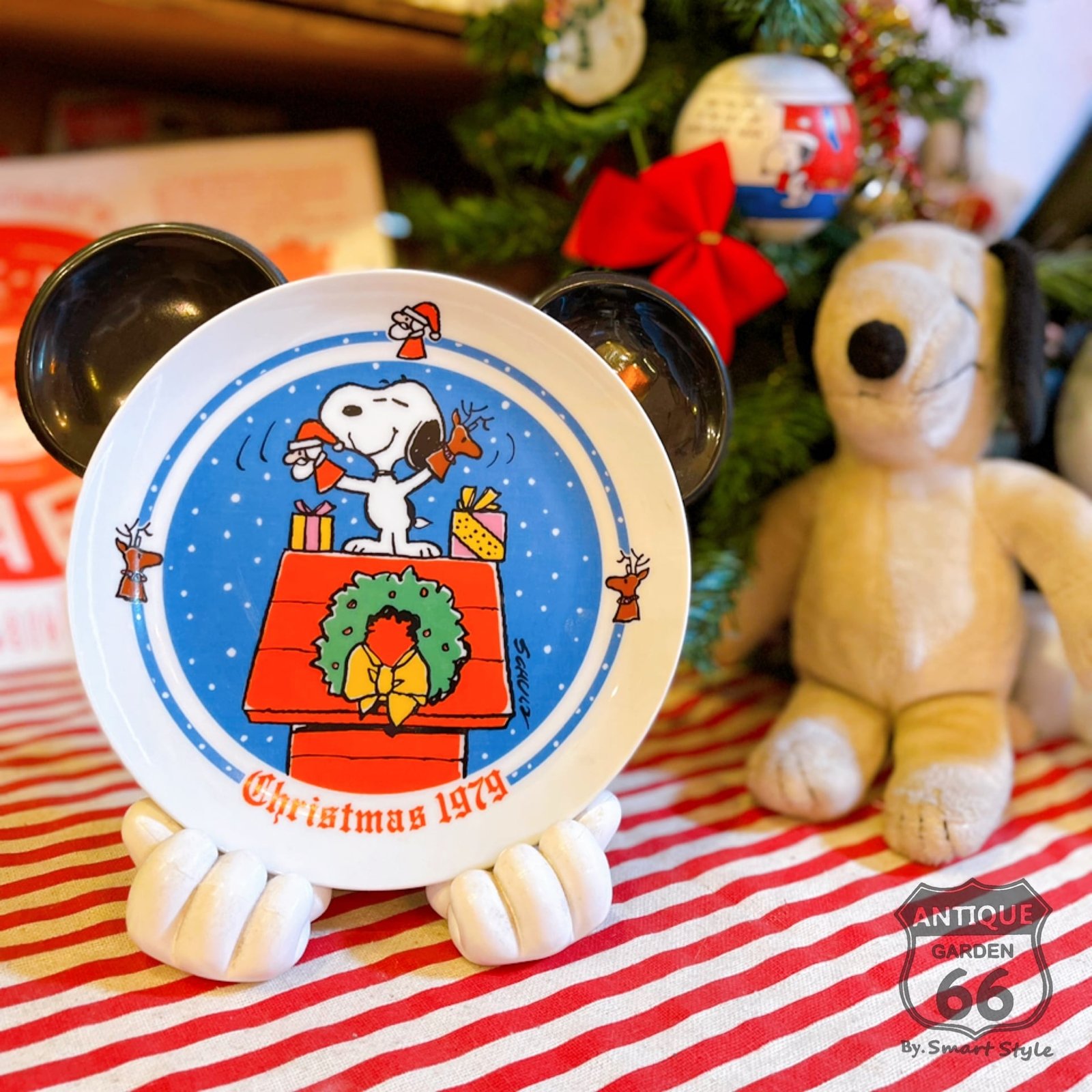 USA PEANUTS スヌーピー SNOOPY Schmid『 Christmas 1979 』シリアル
