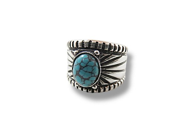 インディアンジュエリー リング ターコイズ シルバー925 サンバースト