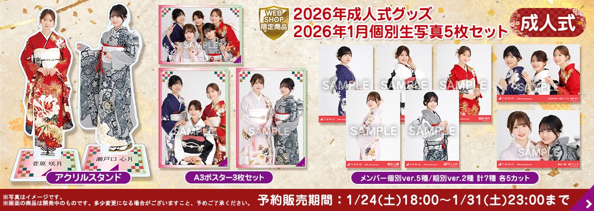 乃木坂46 OFFICIAL WEB SHOP | 乃木坂46 グッズ通販サイト