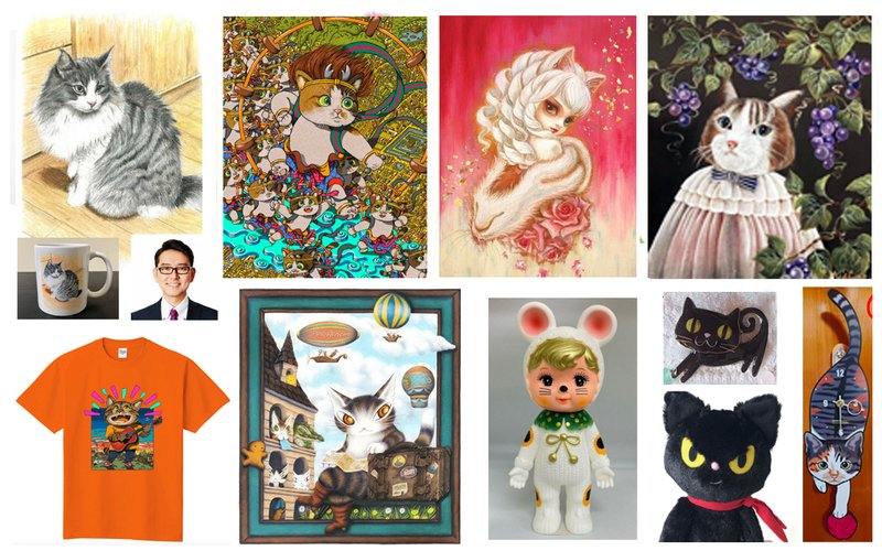 猫の日イベント『猫アートマーケット六本木』。「猫のダヤン」、ナイツ