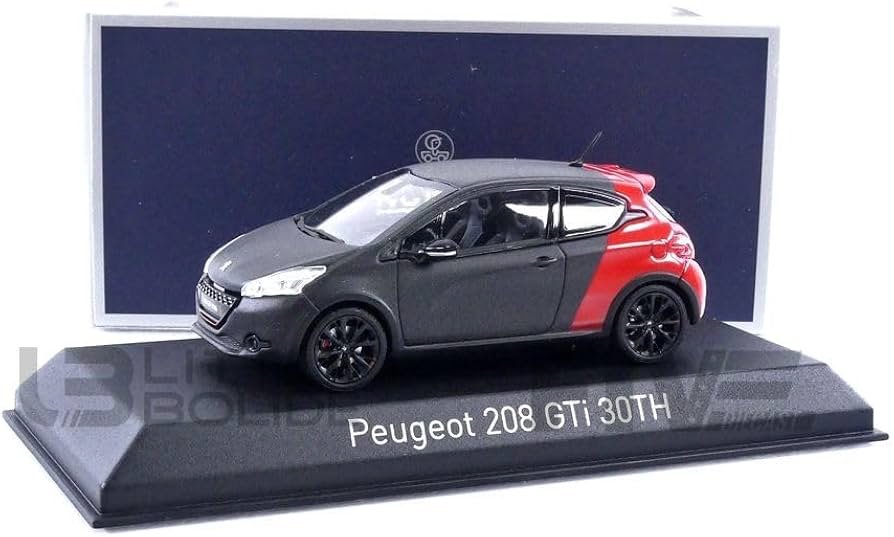 Amazon | NOREV プジョー 208 GTi 30TH 14 マットブラック/レッド 1/43