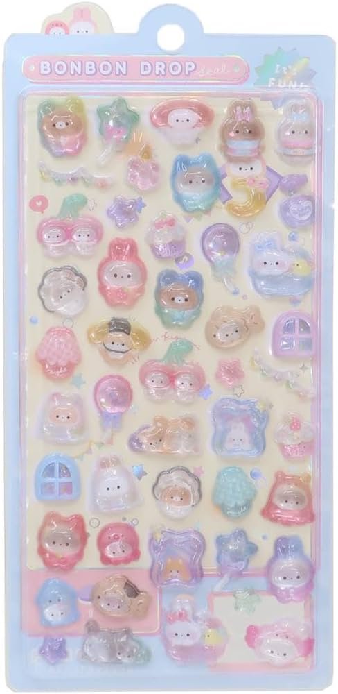 Amazon | クーリア シール ボンボンドロップシール きぐるみボンボン