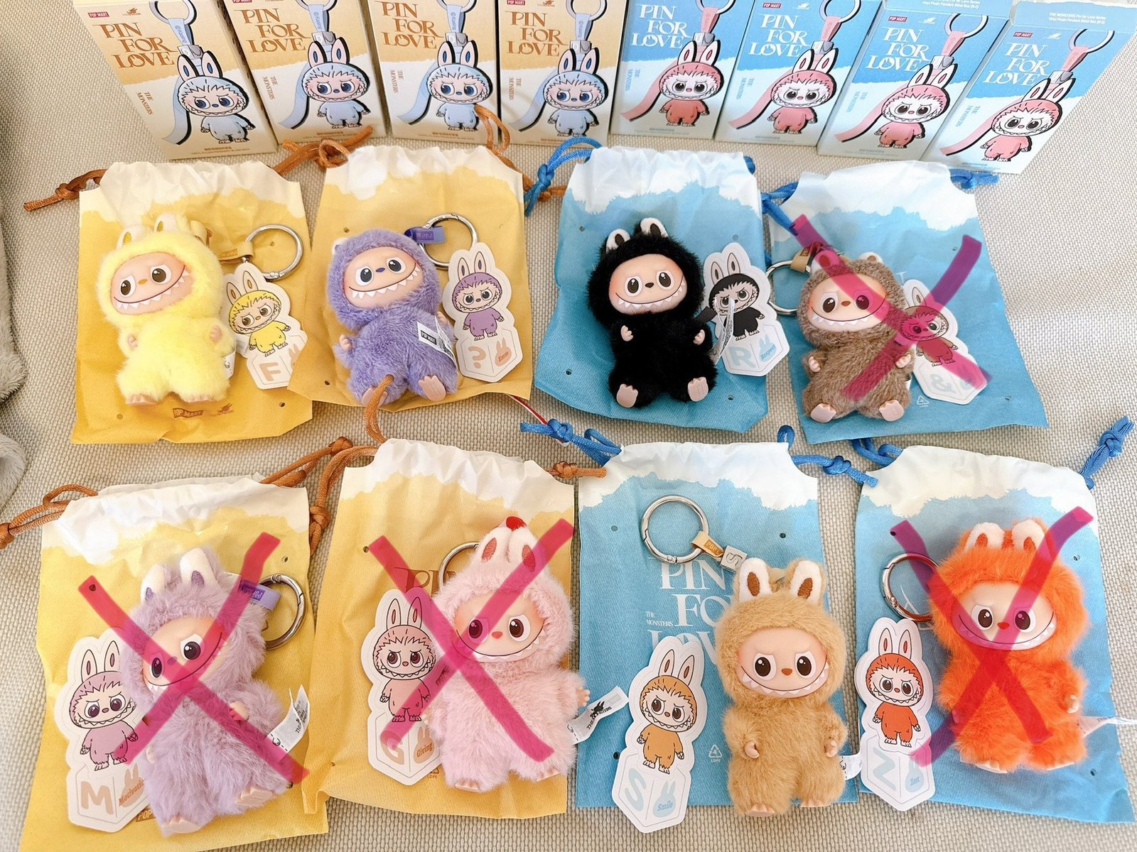 ラブブ LABUBU PIN FOR LOVE イニシャルアルファベット セット ラブブ