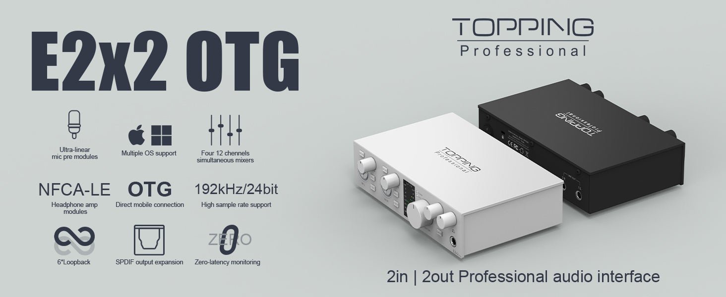 TOPPING Professional】スマートフォンで高品質なレコーディング