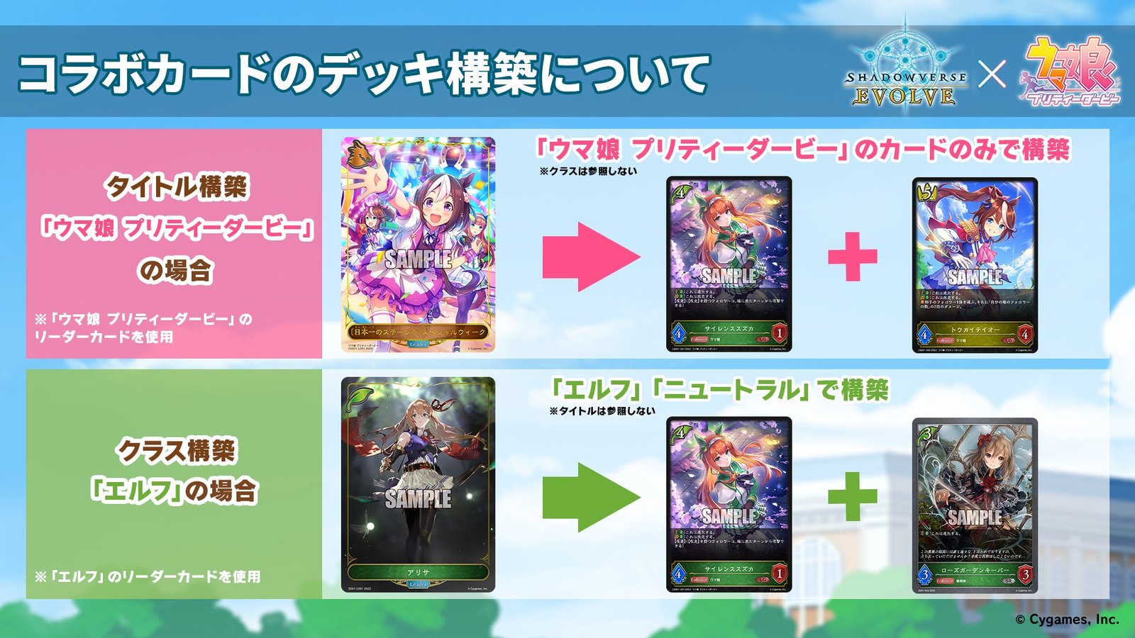 Shadowverse EVOLVE』より『ウマ娘 プリティーダービー』とのコラボ
