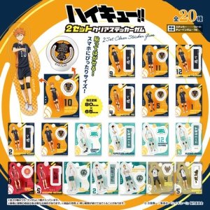 ハイキュー!!』スクエア缶バッジ オフショット×カラー 第一弾BOX＆第二