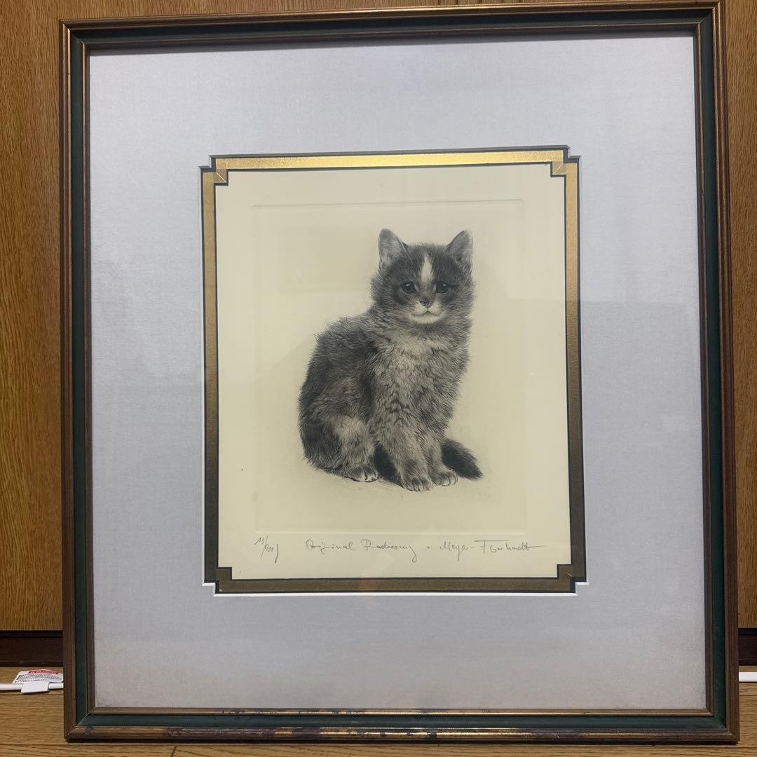 猫　絵画 全9種類】A6ねこ絵画 | Mii