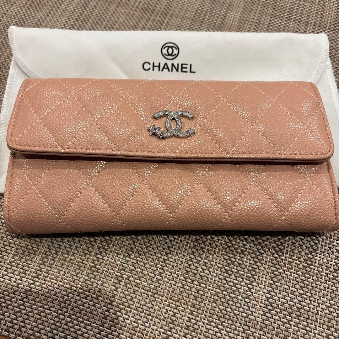 激レアCHANELマトラッセピンク新品未使用長財布ノベルティ 最高峰品】CHANEL シャネル マトラッセ キャビアスキン 長財布 ピンク