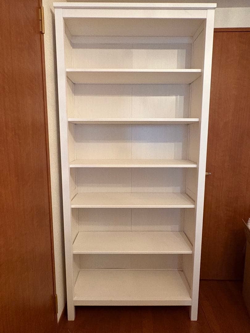 IKEA/イケア/HEMNES ヘムネス/本棚 HEMNES ヘムネス 本棚, ホワイトステイン, ライトブラウン, 90x198 cm