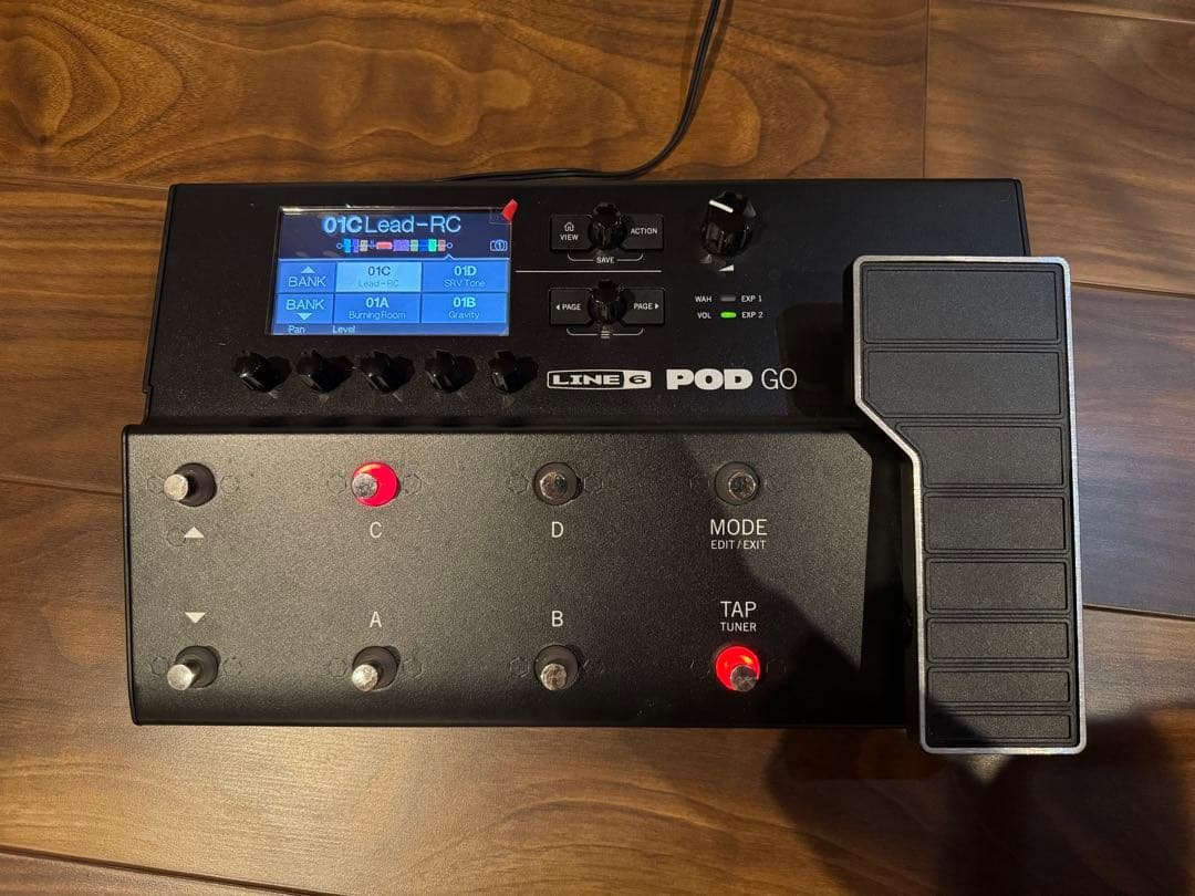 LINE 6 POD GO ポータブルギタープロセッサー Line 6 POD Go Guitar Multi-Effects Floor Processor - Vintage King